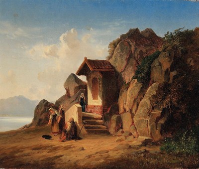 Zuschreibung: Karl Lorenz Rettich, 1841 Rosenhagen-1904 Lübeck, Studium in Weimar, lebte und arbeitete in Lübeck und Graal Müritz, hier: ...