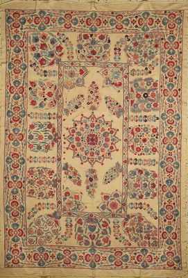 Uzbekische Susani, Uzbekistan, 20.Jhd, Seidenstickerei, ca. 237 x 160 cm, EHZ: 1, aufwendige Handarbeit