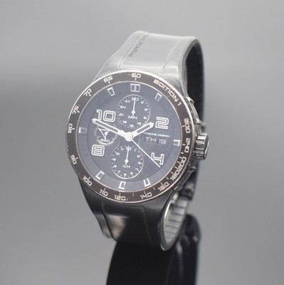 PORSCHE DESIGN Flat Six Edition 1 auf 935 Stück limitierter Armbandchronograph Chronometer in Titan Referenz P´6341, Schweiz um 2010, Automatik, ...
