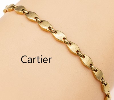 18 kt Gold CARTIER Armband, GG 750/000, sign. und num., ca. 13.7 g, L. ca. 18.5 cm, mit Zertifikat