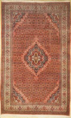Bidjar Kork fein, Persien, ca. 50 Jahre, Korkwolle auf Baumwolle, ca. 250 x 156 cm, EHZ: 1-2