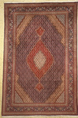 Täbriz Maralan fein(50 Raj), Persien, um 1950, Korkwolle mit Seide, ca. 298 x 195 cm, EHZ: 1-2