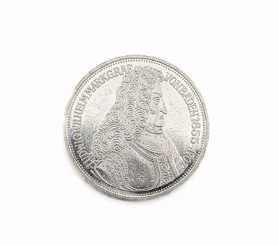 Silbermünze, 5 Mark, Deutschland 1955, Ludwig Wilhelm Markgraf von Baden, Prägemarke G