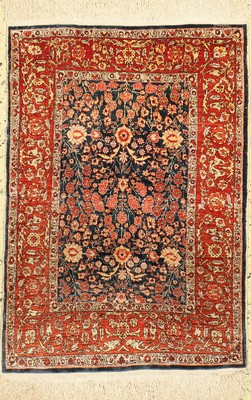 Hereke Seide fein, signiert, Türkei, um 1960, reine Naturseide, ca. 88 x 63 cm, EHZ: 1-2