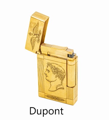 DUPONT Feuerzeug, "Napoleon 1804", limitierte Auflage, vs. mit Gravur von Napoleon, rs. Lorbeerkranz und Sacre de Napoleon Bonaparte, ...