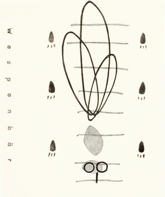 Christiane Baumgartner, geb. 1967, Holzschnitt auf dünnem Transparentpapier Titel:" Wespenbär", handsign., num. 54/61, dat. 1995, Blatt ...