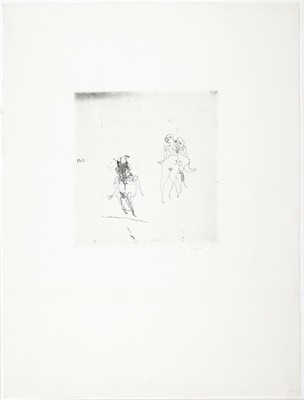 Horst Janssen, 1929-1995, Radierung auf Büttenkarton, handsign., dat. (19)59, Aus einer Auflage von nur 10 Exemplare, handelt es sich bei diesem ...