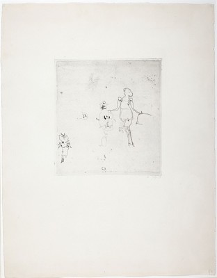 Horst Janssen, 1929-1995, Radierung auf Büttenkarton, handsign., dat. (19)59, Aus einer Auflage von nur 10 Exemplare, handelt es sich bei diesem ...