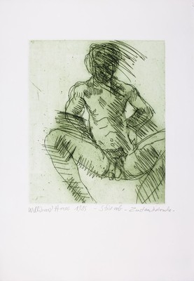 Willibrord Haas, geb. 1936, Konvolut von 5 Erotik-Radierungen auf schwerem Büttenpapier, jeweils handsign., betitelt, dat., jeweils Zustandsdrucke ...