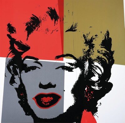 Nach Andy Warhol, Sunday B.Morning- rückseitig mit Stempel des Hrsg und dem Zusatz "Fill in your own signature", num., Blattmaß 91,5x91,5 ...
