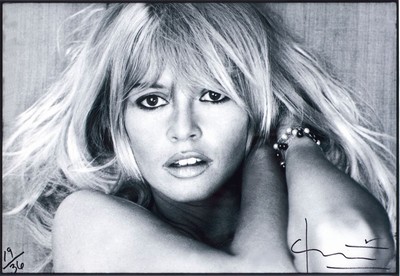 Bert Stern, 1926 Brooklyn-New York 2013, Fotografie auf dickem, mattem Fotopapier, "Brigitte Bardot", handsign., num., rückseitig nochmals ...