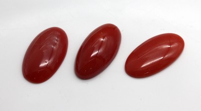 Lot 3 lose Korallencabochons, Sardegna, ca.12.7 ct, Versand nur innerhalb der EU