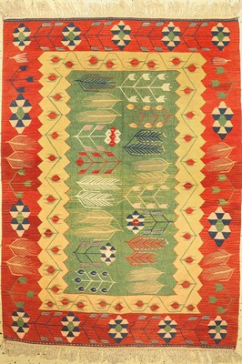 Ghaschgai Kelim, Persien, ca. 40 Jahre, Wolle auf Wolle, ca. 230 x 167 cm, EHZ: 1(gebraucht)