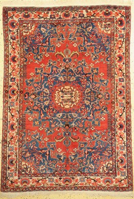 Tafresch alt, Persien, um 1930, Wolle auf Baumwolle, ca. 196 x 140 cm, EHZ: 2-(Fransen neu angesetzt)