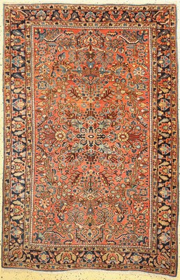Us Re-Import Sarogh, Persien, um 1920/1930,Wolle auf Baumwolle, ca. 164 x 108 cm, EHZ: 1-2