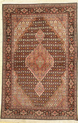 Täbriz fein, Persien, ca. 50 Jahre, Korkwolle mit Seide, ca. 150 x 100 cm, EHZ: 1-2
