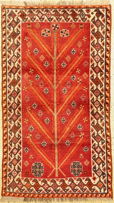 Ghaschgai"Lebensbaum", Persien, um 1930, Wolle auf Wolle, ca. 195 x 110 cm, EHZ: 1-2
