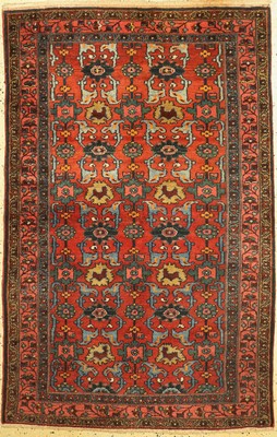 Hamadan alt, Persien, um 1940, Wolle auf Baumwolle, ca. 197 x 125 cm, EHZ: 1-2