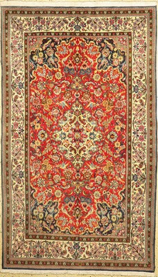 Ghom Kork, Persien, ca. 50 Jahre, Korkwolleauf Baumwolle, ca. 259 x 152 cm, EHZ: 1-2