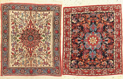 2 Bidjar Poschti, Persien, ca. 60 Jahre, Wolle auf Baumwolle, ca. 86 x 70 cm, EHZ: 2