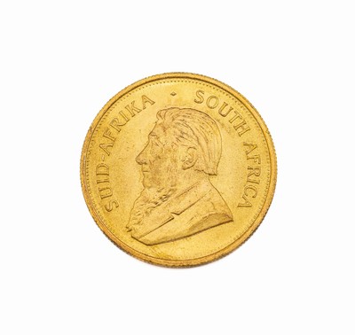 Goldmünze Krügerrand, Südafrika 1971, Springbock, Fyngoud 1 Oz Fine Gold