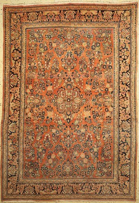 Us Re-Import Sarogh, Persien, um 1920/1930,Wolle auf Baumwolle, ca. 280 x 195 cm, EHZ: 2