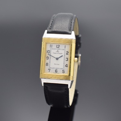 Jaeger-LeCoultre Armbanduhr Reverso Classique Referenz 250.5.86, Handaufzug, Schweiz um 2000, um 180 Grad drehbares Wendegeh. in Edelstahl/Gold inkl. ...
