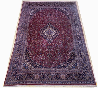 Keschan Palastteppich alt, Persien, um 1950, Wolle auf Baumwolle, ca. 538 x 322 cm, EHZ: 2