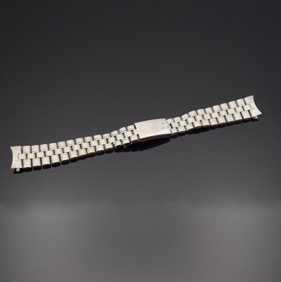 OMEGA Stahlband Referenz 5725 für Seamaster 566.007, Schweiz um 1970, 5-reihiges mattiertes Band, 16 mm Anstoß Nr. 545, L. ca. 16 cm, in sehr gutem ...