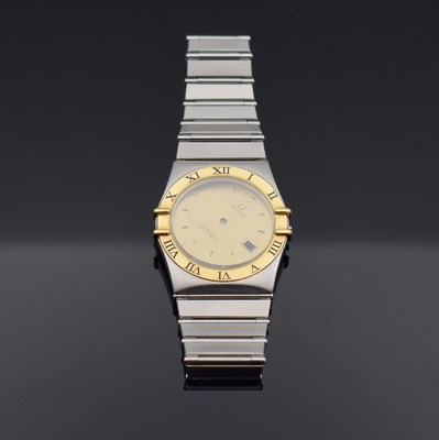 OMEGA Constellation Gehäuse und Band inklusiveZifferblatt in Stahl/Gold, Schweiz um 1990, gedr. Geh. Ref. 396 1070 / 396 1080, Gold- Lünette m. ...