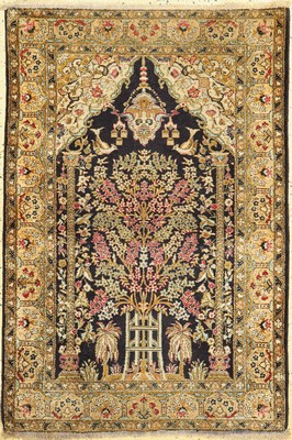 Ghom Seide, Persien, um 1950, reine Naturseide, ca. 155 x 106 cm, EHZ: 2