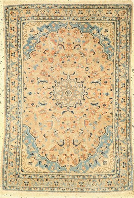 Nain fein, Persien, um 1940, Korkwolle mit Seide, ca. 110 x 75 cm, EHZ: 2