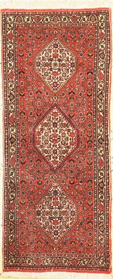 Bidjar fein, Persien, ca. 40 Jahre, Korkwolle, ca. 155 x 62 cm, EHZ: 1-2