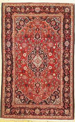 Keschan alt, Persien, um 1950, Wolle auf Baumwolle, ca. 202 x 130 cm, EHZ: 2(Abrasch)