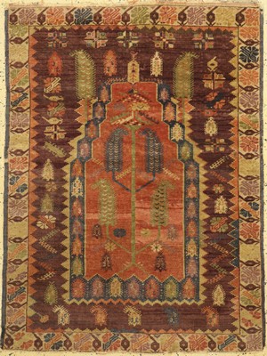 Milas alt, Türkei, ca. 50 Jahre, Wolle auf Wolle, ca. 138 x 103 cm, EHZ: 3