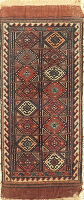 Sumakh Taschenfront antik, Kaukasus, um 1900, Wolle auf Wolle, ca. 86 x 37 cm, EHZ: 2