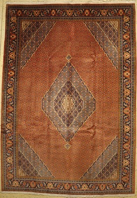 Ardebil fein alt, Persien, ca. 50 Jahre, Korkwolle auf Baumwolle, ca. 350 x 244 cm, EHZ: 1-2