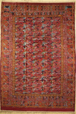 Bochara (Beschir Muster), Russland, ca. 60 Jahre, Wolle auf Baumwolle, ca. 323 x 223 cm, EHZ: 2