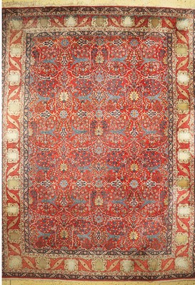 Antiker Esfahan, Persien, um 1910/1920, Wolle auf Baumwolle, ca. 433 x 317 cm, EHZ: 3