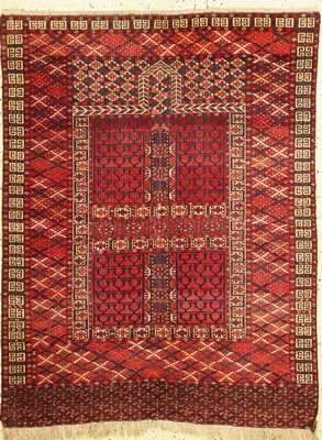 Engsi antik, Turkmenistan, um 1900, Wolle auf Wolle, ca. 155 x 120 cm, EHZ: 2-3