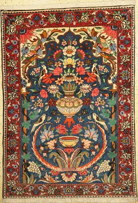 Bachtiar alt, Persien, ca. 50 Jahre, Wolle auf Baumwolle, ca. 197 x 136 cm, gereinigt, EHZ: 1(gebraucht)