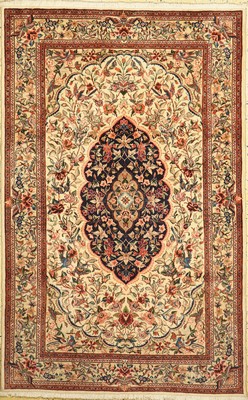 Sarogh Ghiasabad fein alt, Persien, ca. 50 Jahre, Korkwolle auf Baumwolle, ca. 205 x 130 cm, gereinigt, EHZ: 1(gebraucht)