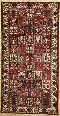 Felder Bachtiar alt, Persien, um 1950, Wolle auf Baumwolle, ca. 304 x 146 cm, gereinigt, EHZ: 1(gebraucht)