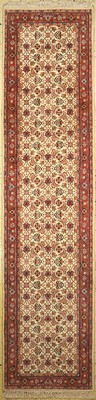 Bidjar alt, Indien, ca. 30 Jahre, Wolle aufBaumwolle, ca. 343 x 81 cm, gereinigt, EHZ: 1(gebraucht)