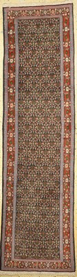 Senneh alt, Persien, um 1950, Wolle auf Baumwolle, ca. 297 x 80 cm, EHZ: 2