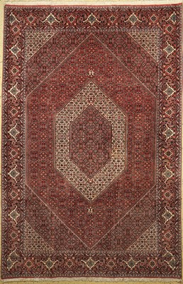 Bidjar fein alt, Persien, ca. 50 Jahre, Korkwolle auf Baumwolle, ca. 304 x 201 cm, EHZ: 1-2, fleckig