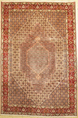 Senneh alt, Persien, ca. 50 Jahre, Wolle auf Baumwolle, ca. 296 x 195 cm, gereinigt, EHZ: 1(gebraucht)