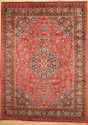 Mesched alt, Persien, ca. 50 Jahre, Wolle auf Baumwolle, ca. 347 x 251 cm, gereinigt, EHZ: 1(gebraucht)