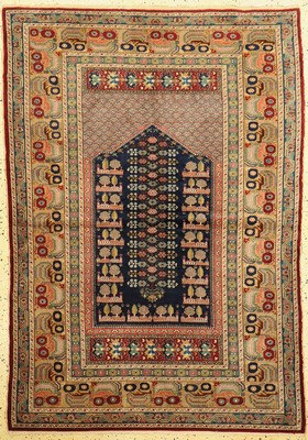 Giordes"Friedhof Teppich", Türkei, um 1940, Wolle auf Baumwolle, ca. 170 x 120 cm, EHZ: 1-2