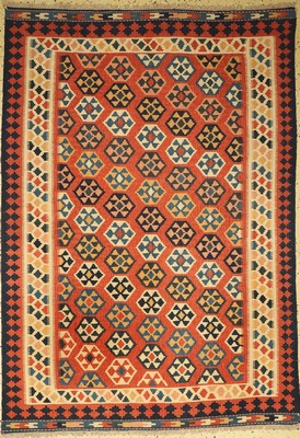 Ghaschgai Kelim, Persien, ca. 50 Jahre, Wolle auf Wolle, ca. 215 x 150 cm, EHZ: 1-2